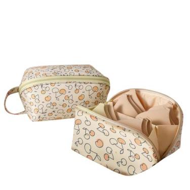 Imagem de Bolsa organizadora de roupa íntima de viagem MOSSTYUS de poliéster imp