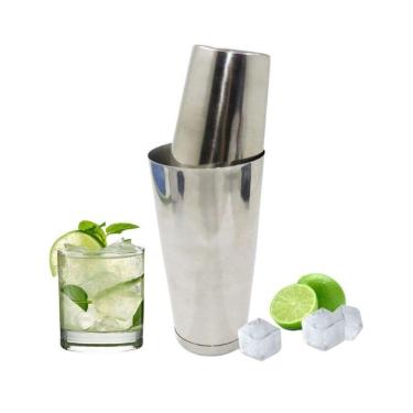 Imagem de Coqueteleira Dupla Boston 820Ml 2 Pçs Aço Inox
