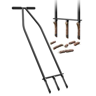 Imagem de Xuperace Ferramenta aeradora de grama, aerador de núcleo com material de liga de aço, aerador de grama resistente para arejador de jardim de solo e saúde do gramado