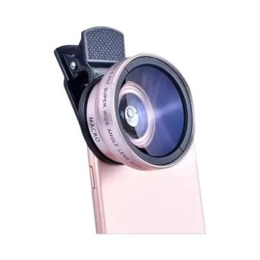 Imagem de Lente Universal Para Celular 37mm 0.45X Grande Angular Macro HD Para i