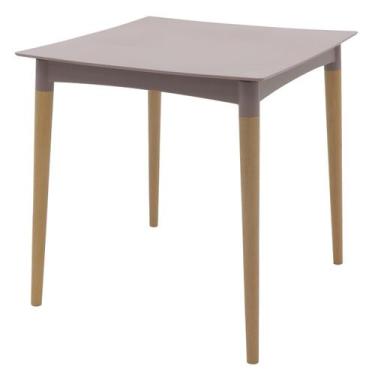 Imagem de Mesa Tramontina Diana 70 cm em Polipropileno Camurça com Pernas de Mad