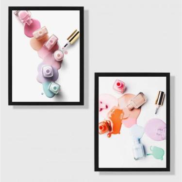Imagem de Kit 2 Quadros Decorativos vidros Esmaltes