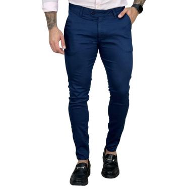 Imagem de Calça Alfaiataria Azul Escuro Masculina Skinny - Paladho´s-Masculino
