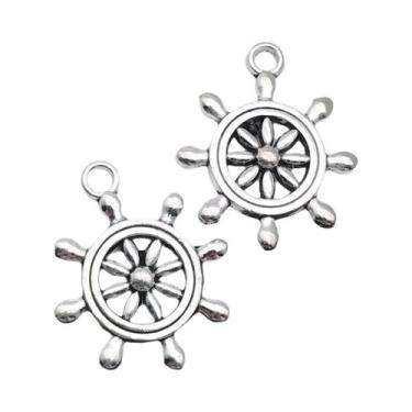 Imagem de Pingentes De Âncora De Navio Vintage Prateados Antigos, 20-52 Peças, D