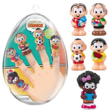 Imagem de Fantoches De Dedos Turma Da Mônica No Ovo De Páscoa Dedoches Infantil 