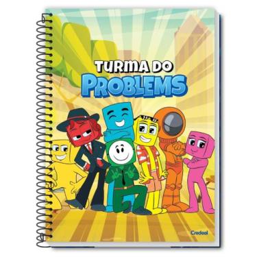 Imagem de Caderno Universitário Turma do Problems 1 Matéria 80 Folhas Credeal