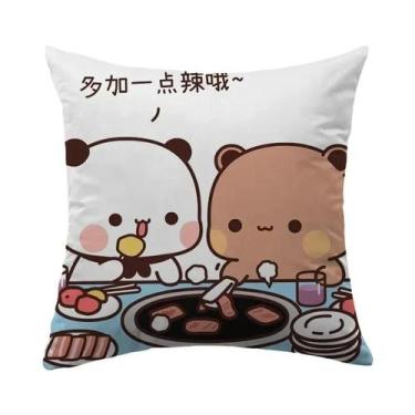 Imagem de Capa De Almofada Decorativa Anime Bubu Dudu 40x40 45x45 Para Sofá E Ca
