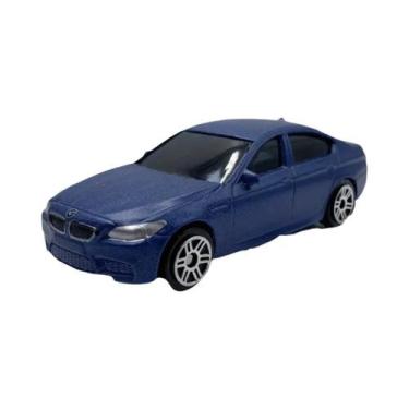 Imagem de Miniatura Preta RMZ De Carro BMW M5 Em Metal Fundido Com Mecanismo Des