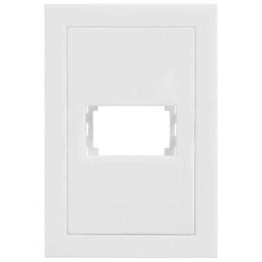 Imagem de Placa 4x2 Para 1 Módulo com Suporte Cinza Fosco Ekc30000-37 Dicompel P