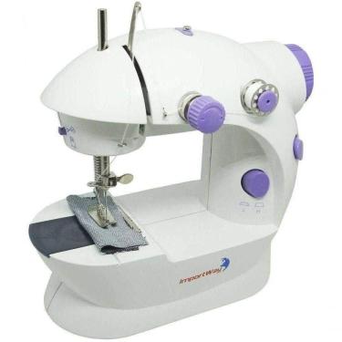 Imagem de Mini Máquina De Costura Reta Countertech Fh-sm202 Portátil Branca 110V 220V
