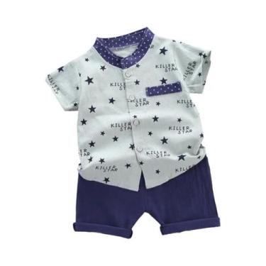 Imagem de Conjunto Casual De Verão Para Bebê Menino 2024 Moda 2 Peças Camiseta E