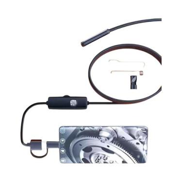 Imagem de Câmera Endoscópica Android À Prova d'Água 8MM 3 Em 1 Micro USB Tipo C 