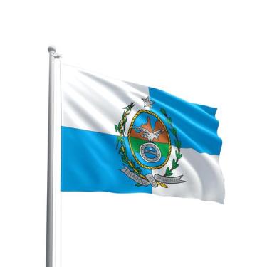 Imagem de Bandeira do Estado do Rio de Janeiro 80cmx140cm Tecido Oxford 100% Pol