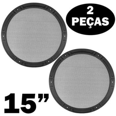 Imagem de Kit 2 Unidades Tela Arlem 15 Polegadas Som Automotivo Arame - Permak