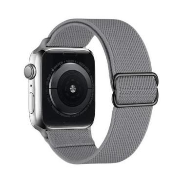 Imagem de Pulseira De Nylon Elástica Ajustável Para Apple Watch 38mm 40mm 41mm 4