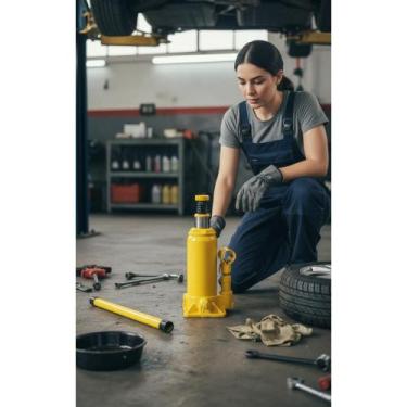 Imagem de Macaco Hidráulico Garrafa 5 Toneladas - Levanta Carros Fácil - Congrat