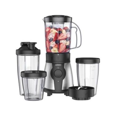 Imagem de Liquidificador Arno Actimix Compact Blender LQ01, Preto e Inox, 220V