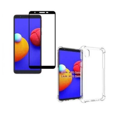 Imagem de Capa Capinha Anti Impactos  Samsung Galaxy A01 Core Transparente + Pel