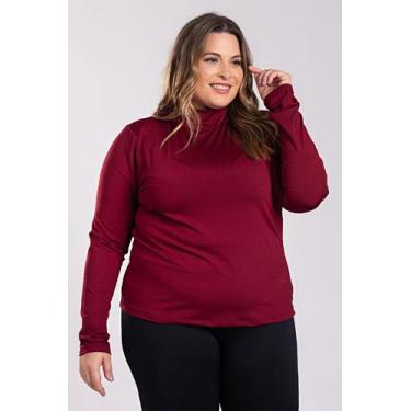 Imagem de Blusa Cacharréu Feminina Manga Longa Plus Size Térmica Peluciada - Ser