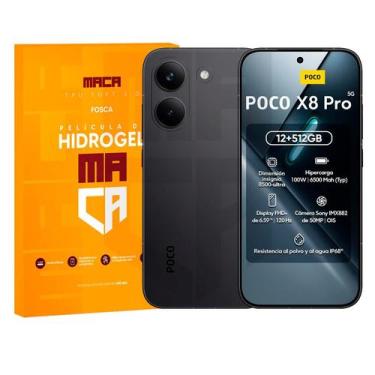 Imagem de Película Hidrogel Mi Poco X8 Pro HD ou Fosca Frente+Verso - MACA, Fosc