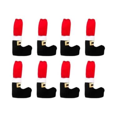 Imagem de Protetores De Pés De Mesa De Natal 2025, Capas Para Cadeiras De Jantar
