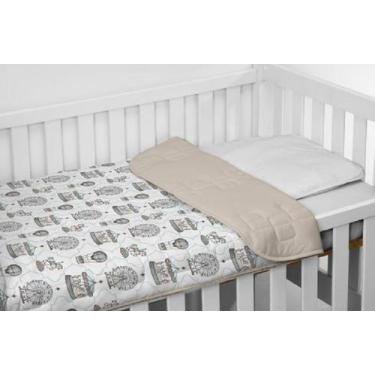 Imagem de Edredom Infantil para Berço Malha Estampado Tecebem, Jean