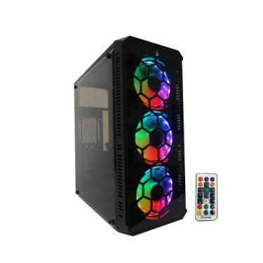 Imagem de Gabinete Gamer Rise Mode Tower 01 Lateral de Acrilico e Frente de Vidr