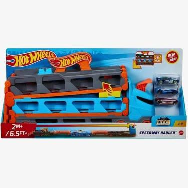 Imagem de Hot Wheels Pista City Reboque Pista de Corrida GVG37 Mattel, Azul