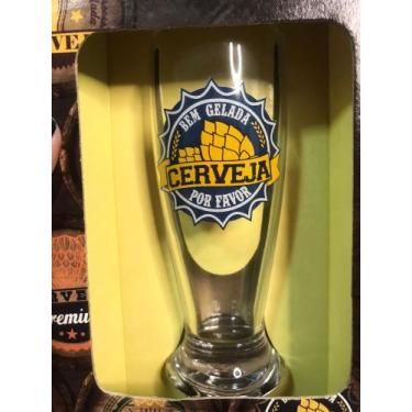 Imagem de Copo Pilsen Tampas de Cervejas Sortidos - Caixa Presente - Catuaí Deco