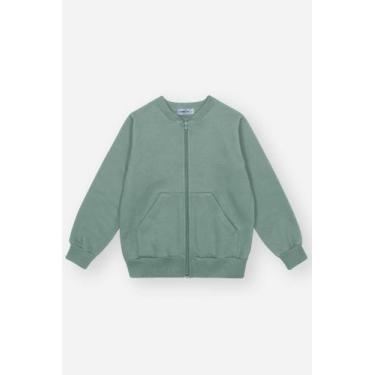 Imagem de Jaqueta Moletom Infantil Menino com Bolso Canguru Verde Divertto, Verd