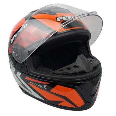 Imagem de Capacete Moto Peels Spike II Fechado C/ Viseira Vermelho, Preto+Vermel