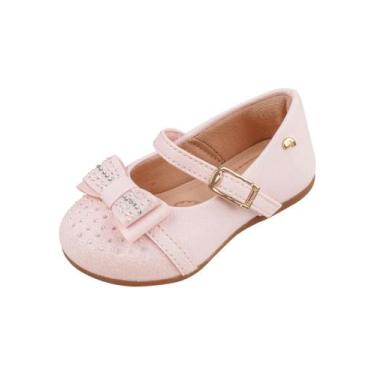 Imagem de Sapato Infantil Strass Rosa Bebê Pampili, 18, Rosa bebê