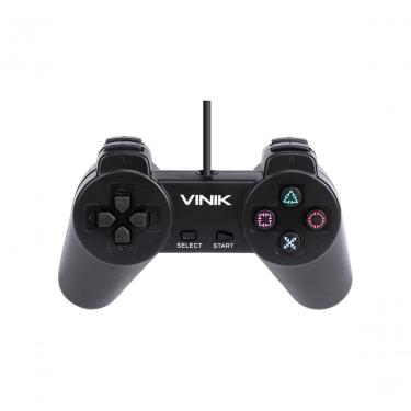 Imagem de Controle para Pc e Playstation 1 Vinik Play 1 com Conexão Usb Plug And Play Cabo 1.8m Preto