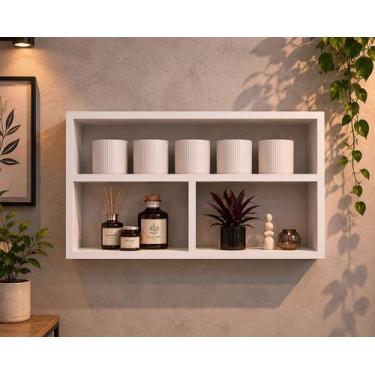 Imagem de Nicho Retangular Grande Decoração e Organizador 63x46 - Morali