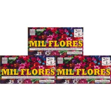 Imagem de 3 Caixa Defumador De Ambiente Incenso Mil Flores - Natureza Espiritual