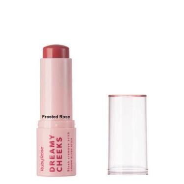 Imagem de Blush Cremoso Stick Bastão Dreamy Cheeks Ruby Rose, 5 - Frosted Rose