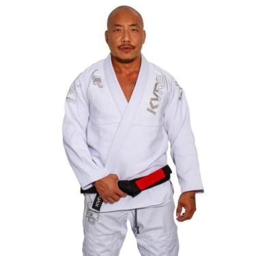 Imagem de Kimono de Jiu Jitsu KVRA Silver Branco A2