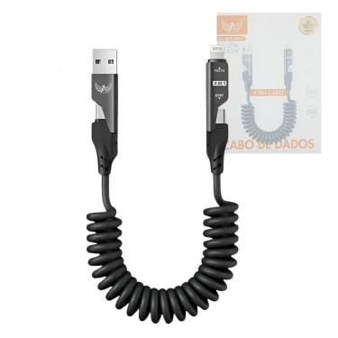 Imagem de Cabo de Dados 4 em 1 Altomex USB 2x USB-C Lightning PD 65W Preto