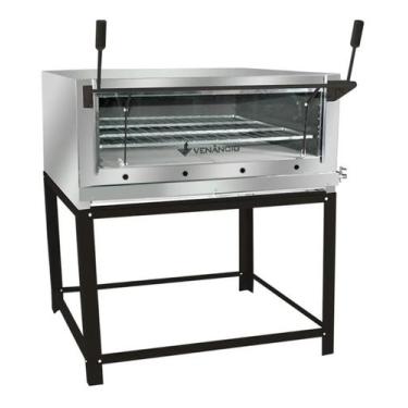Imagem de Forno Refratário Gás Vidro Temperado Inox Firi110 Venâncio