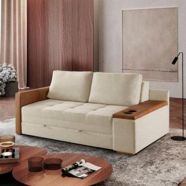 Imagem de Sofa Cama para Sala de Estar 159cm x 92cm Anis - Luxury Estofados