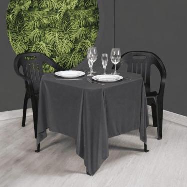 Imagem de Kit 10 Toalha de Mesa Quadrada 1,50m x 1,50m Helanca Festa Casamento B