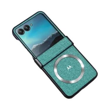 Imagem de Capa Magnética Fina De Couro Para Motorola Moto Razr Ultra 70 60 50 20