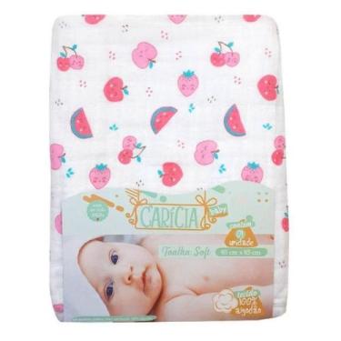Imagem de TOALHA DE BANHO SOFT 2 CAMADAS DE TECIDO PARA BEBÊ/CRIANÇA 85x85 C/CAP