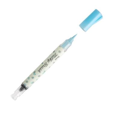 Imagem de Caneta Marcador Pincel Lettering Pentel Pastel Mikly Brush Cor:Azul Pa