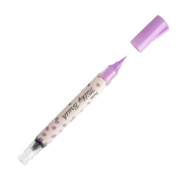 Imagem de Caneta Marcador Pincel Lettering Pentel Pastel Mikly Brush Cor:Violeta