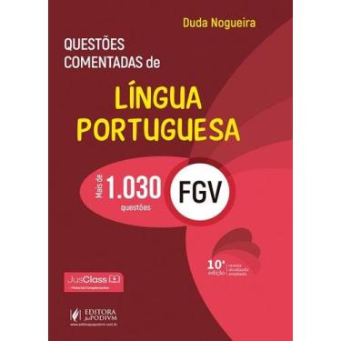 Imagem de Questões Comentadas de Língua Portuguesa FGV 2026 Juspodivm