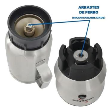 Imagem de Liquidificador Industrial Alta Rotação Inox 1,5L Skymsen 220V, 220V