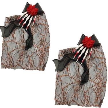Imagem de Kit 2 Presilhas Halloween Acessório de Cabelo Decorativo Festa Hallowe