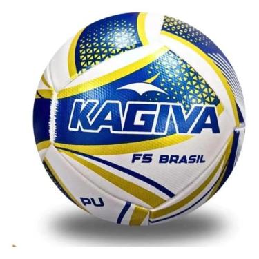 Imagem de Bola Futsal Kagiva F5 Brasil Profissional Adulto Liga Branco