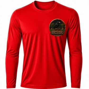 Imagem de Camisa Uv +50 Pássaro Bicudo - Proteção Solar cor:VermelhoTamanho:M - 
